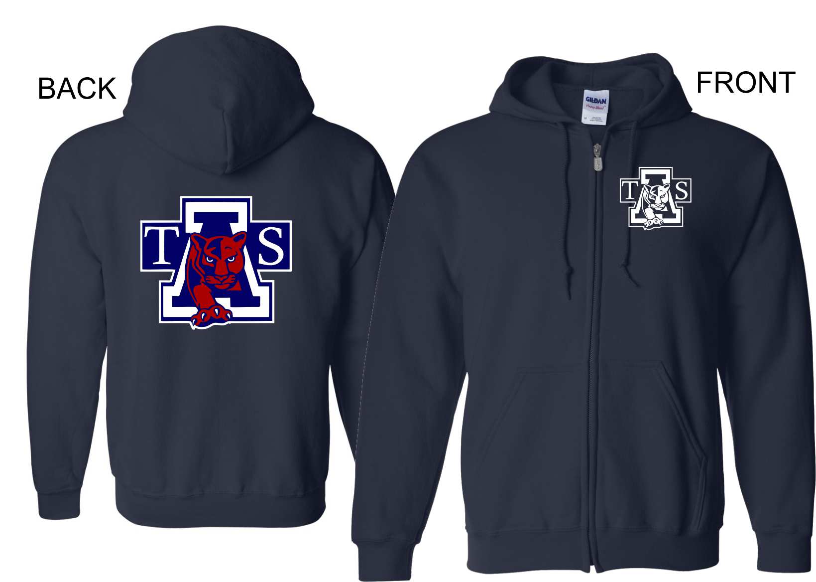 FULL-ZIP HOODED SWEATER